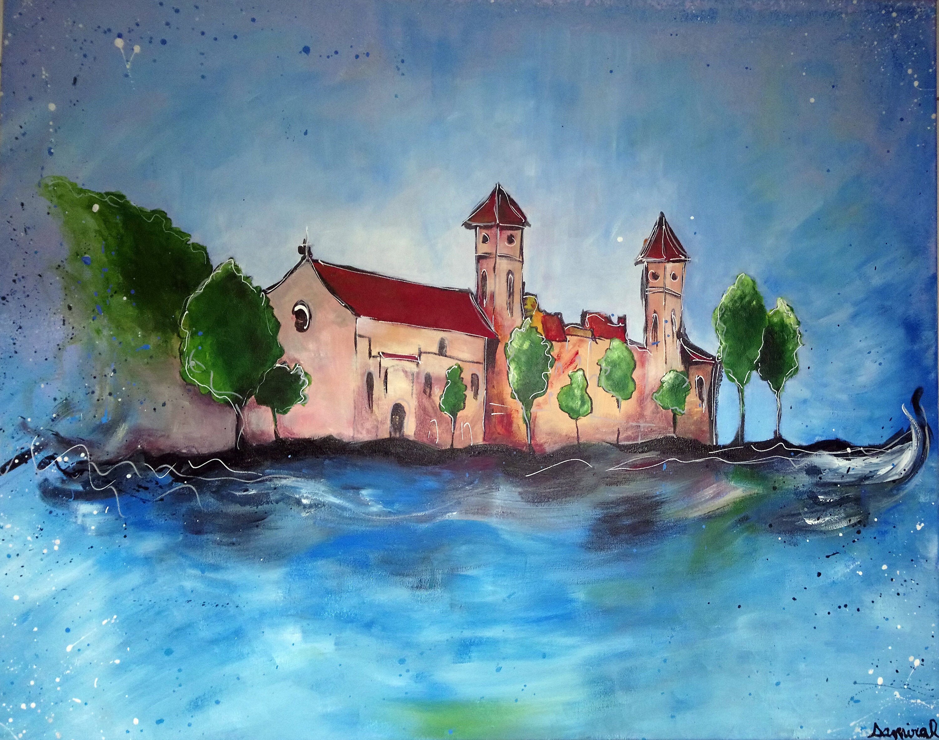 Peinture Acrylique sur Toile Originale Signée La Ciotat