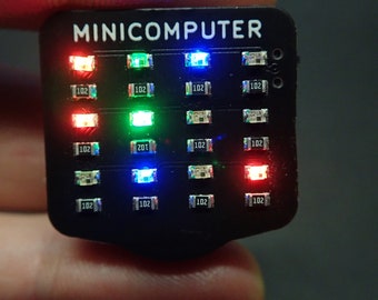 Mini Supercomputer Pin Badge