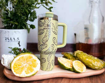 Vaso Pickle Stanley de 40 oz: regalo para los amantes del pepinillo eneldo