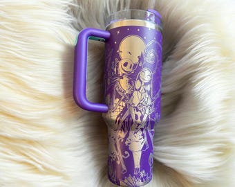 Vaso Stanley de 40 oz con grabado "Nightmare Christmas"