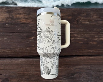 Mermaid Engraved Stanley Tumbler - Under the Sea 40 oz