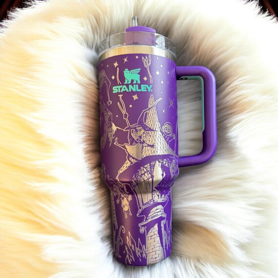 Engraved Nightmare Christmas Stanley Tumbler - 40 Oz Quencher Cup