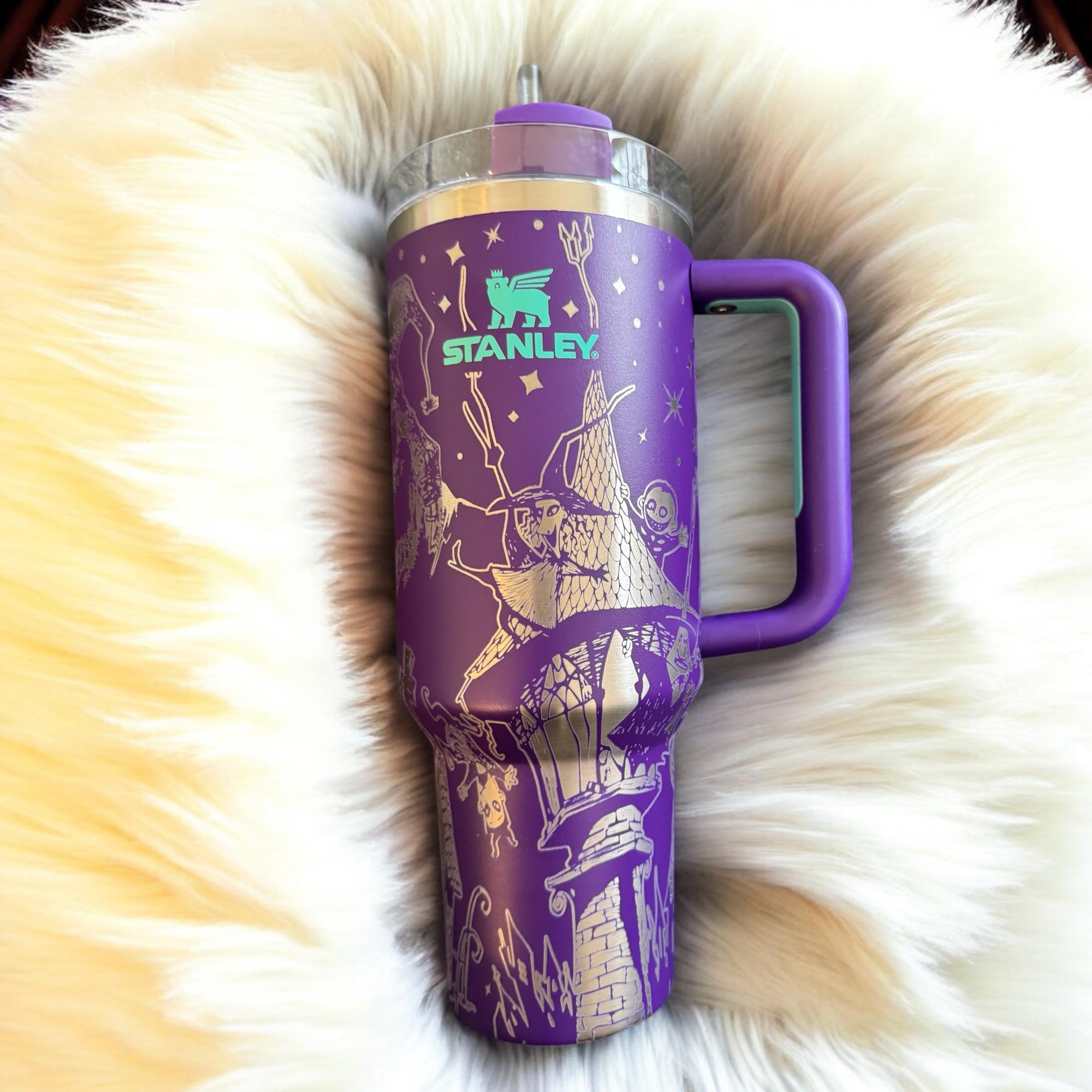 Engraved Nightmare Christmas Stanley Tumbler - 40 Oz Quencher Cup