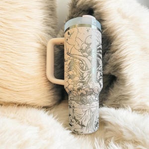 Onyx Storm 40 oz Engraved Stanley Tumbler, Birthday Gift for Wife, Iron Flame Merch, Birthday Gift for Sister or Friend, Basgiath Tumbler