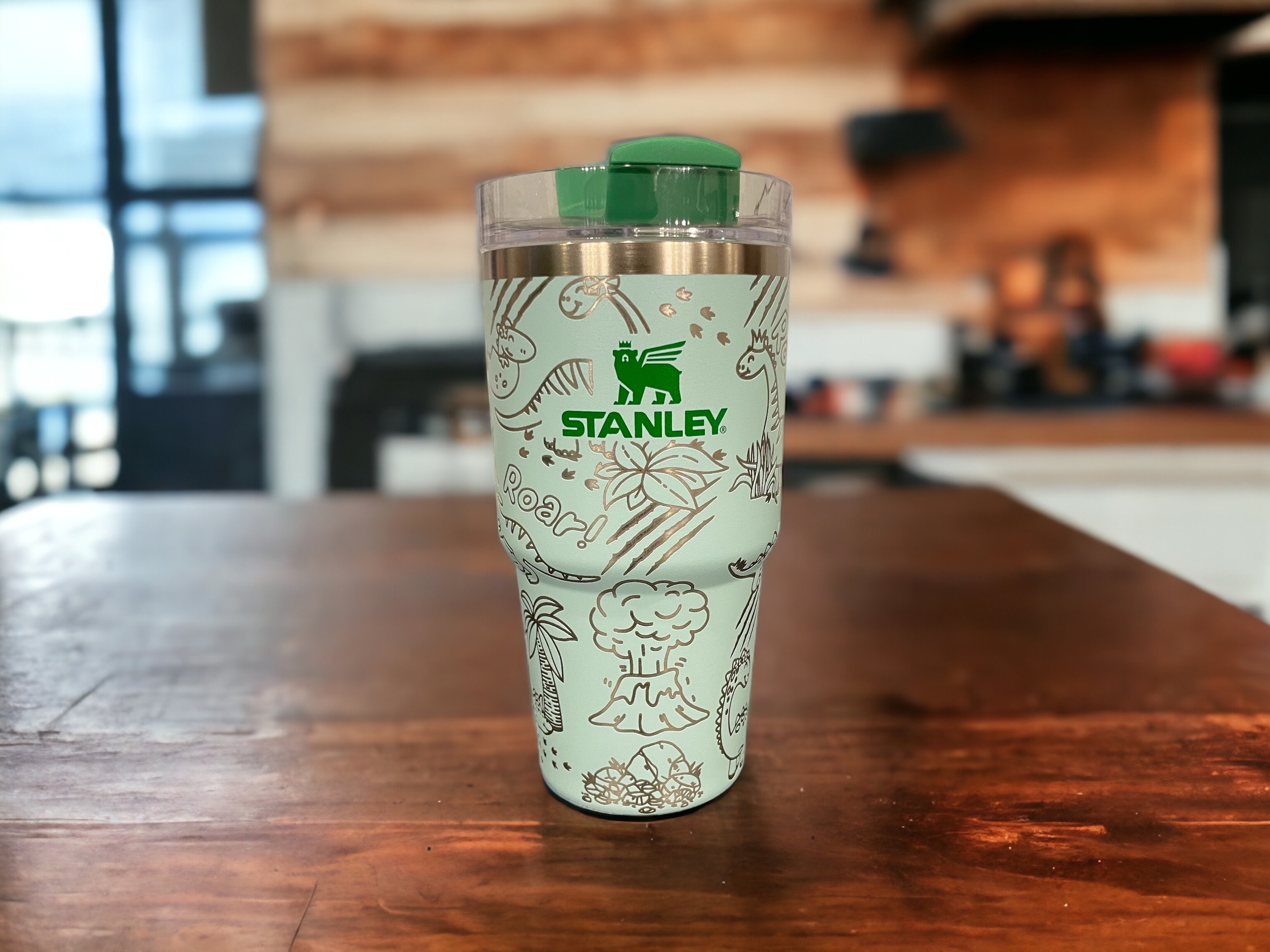 Dinosaur Engraved Stanley 20 Oz Tumbler - Jurassic Design - Etsy
