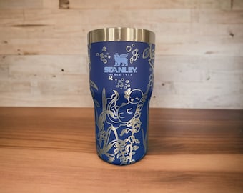 Axolotl Engraved Stanley Iceflow Tumbler - Underwater Adventure