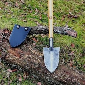 Shovel Hand-forged spade bushcraft outdoor survival Metal detecting gift for Men him