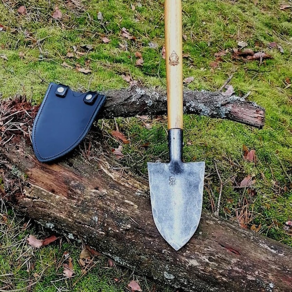 Shovel Hand-forged spade bushcraft outdoor survival Metal detecting gift for Men him