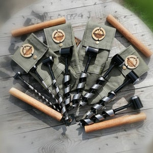 Scotch eyed eye auger bushcraft survival settlers Primitive outdoor skills wood wrench gift Woodcraft