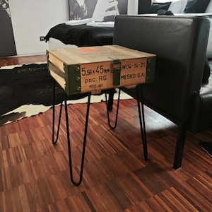 Vintage Industrial Cabinet. Nightstand. Modern end table. Rustic Side table. Office livingroom. Metal storage chest. Small media console.