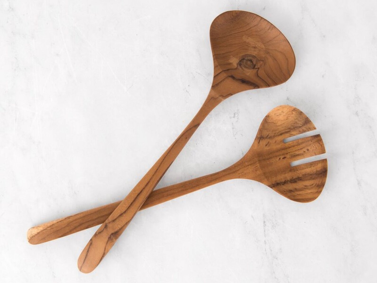 Handmade wood fork and spoon vintage Brown forks and spoons Etsy