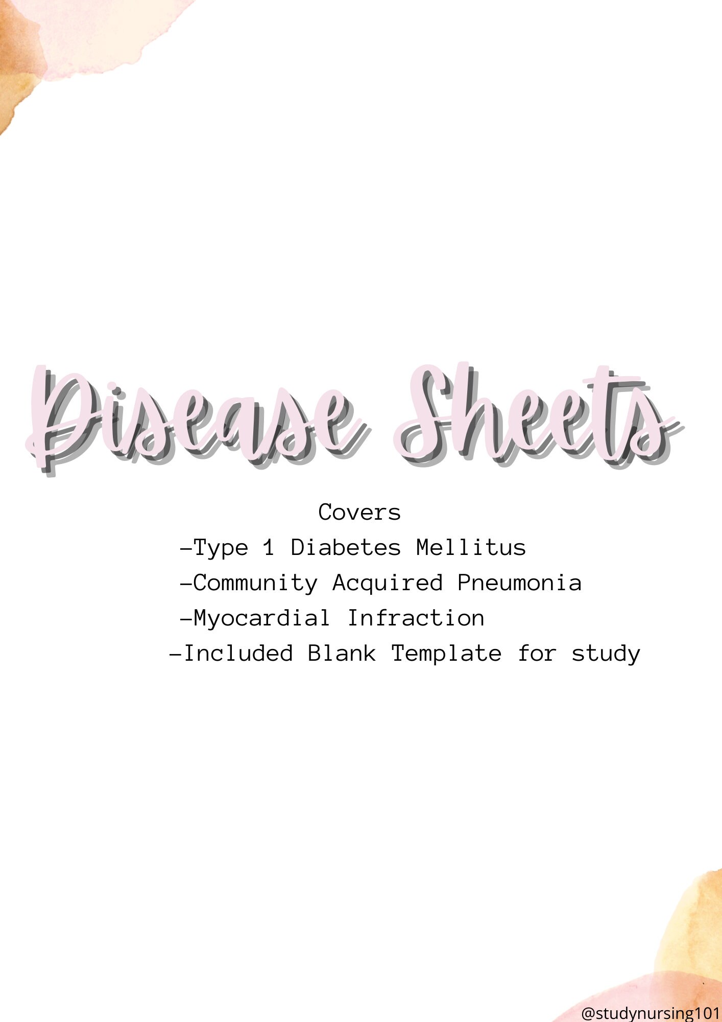 medical-surgical-disease-sheet-bonus-template-etsy