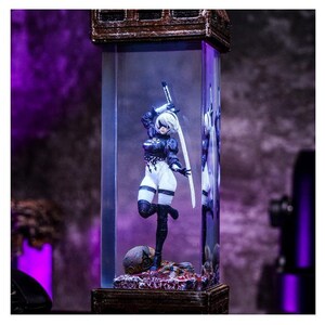 2.B N.ie.r Veilleuse N.ier Aut.om.ata diorama lampe en résine Terrarium Veilleuse personnalisée miniature Gamer Gifts lampe de diorama