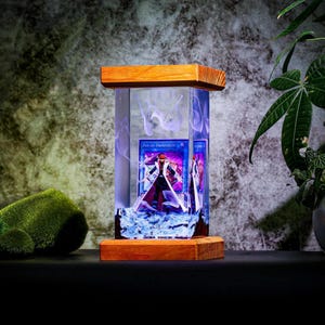 Lampe de nuit en résine Kaiba Seto Yu-Gi-Oh, lampe d'art en résine pour jeu de cartes anime, cadeau unique pour les fans, décoration de salle de jeux, figurine Kaiba personnalisée