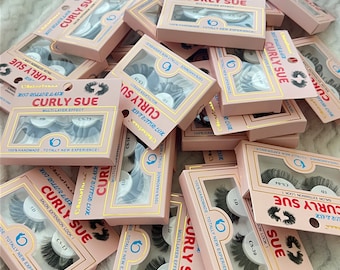 Russian Lashes, 5D Super Curl Handmade Russian Volume Strip Eyelashes, Gift