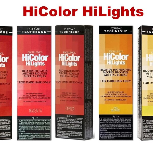 L'Oreal HiColor HiLights for Dark Hair Only 1.2oz (Choose 5 Colors) Gift