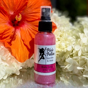 Glitter Spray for Hair And Body, Pink Glitter Perfume Spray, Pink Spray  Glitter for Hair With Refill, Sparkle Hair Spray for Body and Clothes, Body