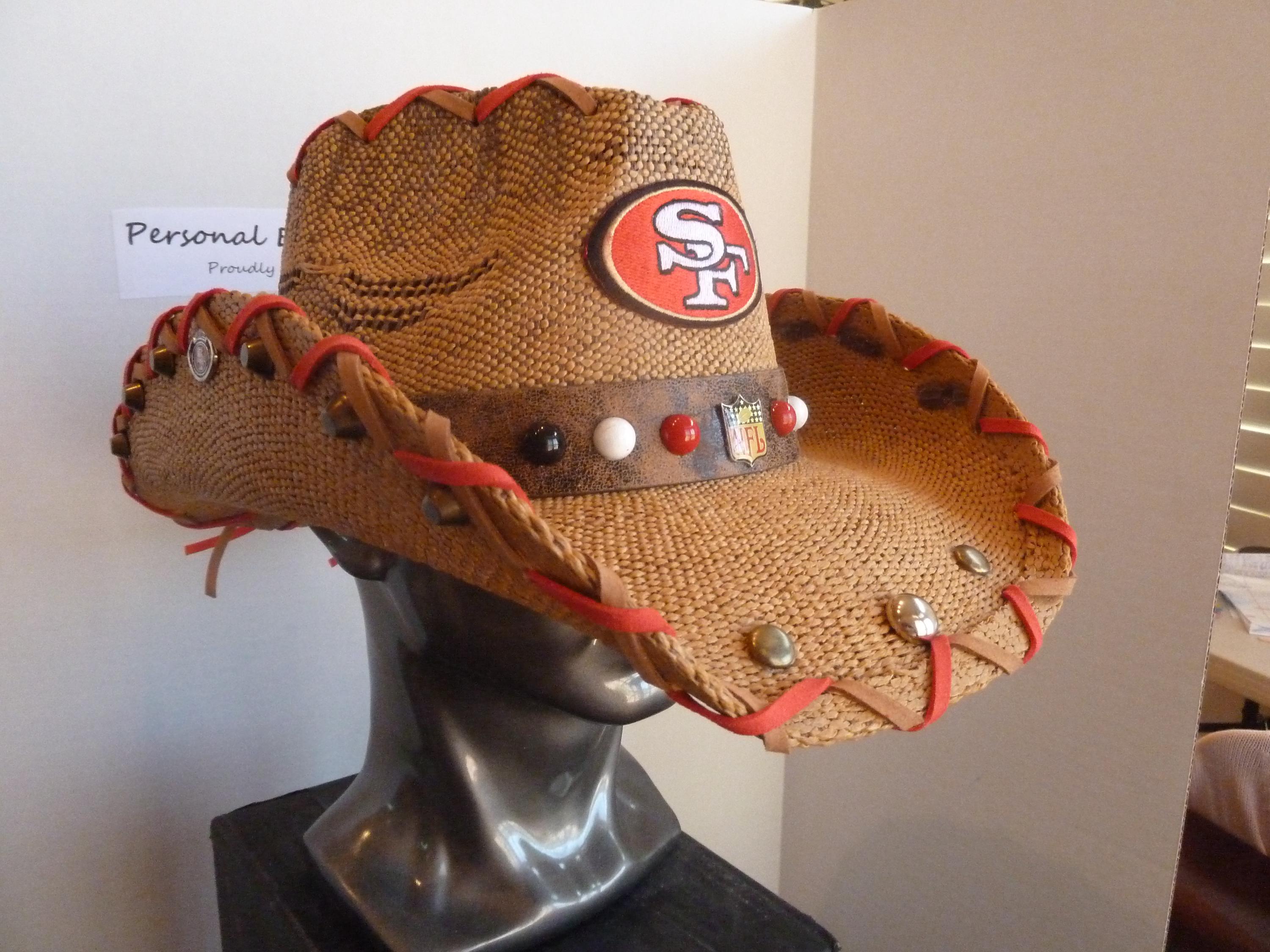Cowboy Hat San Francisco 49ers Straw Hat New Era San Francisco 49ers  Vintage Cap New Era San Francisco