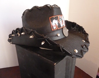 KISS, Hut, Individuell, Shirt, Stroh, Schwarz, Poster, Rock Band, Patch, Spikes, Nieten, Skull, Rock Band Accessoires