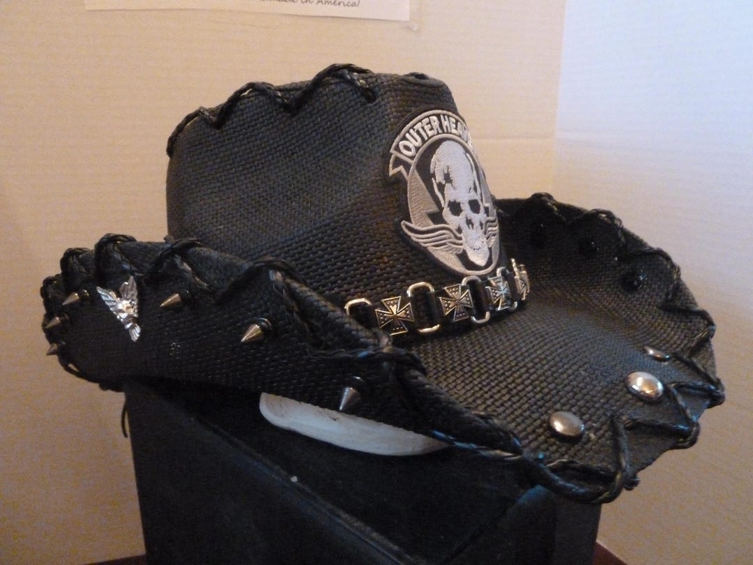 Outer Heaven Rocker Hat, Heavy Metal, Black, Shirt, Rocker, Punk ...