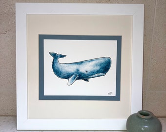 Sperm Whale Print