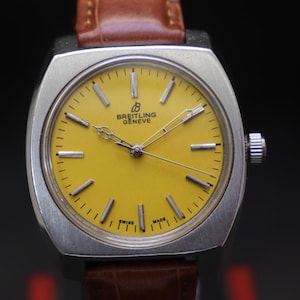 Rare vintage BREITLING GENEVE 17 jewels Swiss made manual winding men's watch.