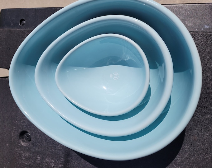 Nigella Lawson Robin Egg Blue Nesting Mixing Bowls Etsy