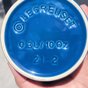 Le Creuset Marseille Blue Sugar Bowl with lid image 5