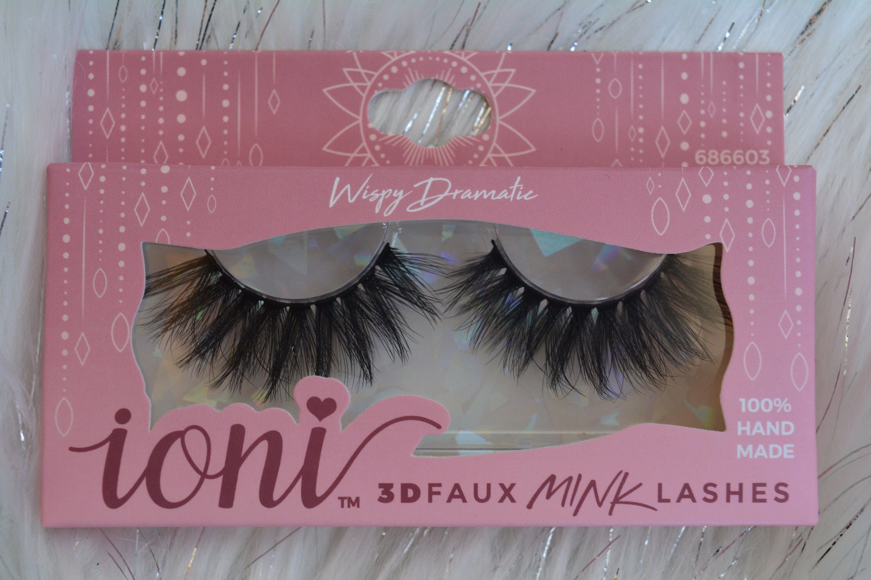 Ioni Faux Mink Lashes Wispy Dramatic Etsy