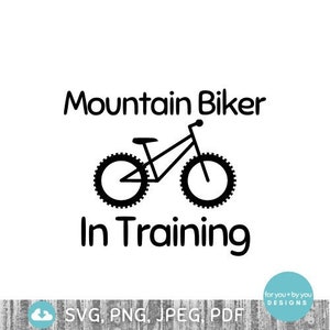 Mountain bike baby svg - MTB svg - arquivo de corte svg + jpeg pdf png + arquivo de silhueta
