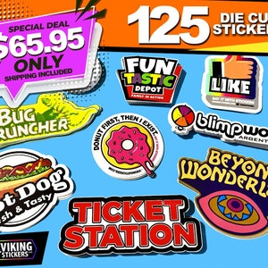 Herfstaanbieding gestanste stickers 3x3 verzending inbegrepen kies uw eigen ontwerp UV Water Resistant aangepaste bulk hallowen