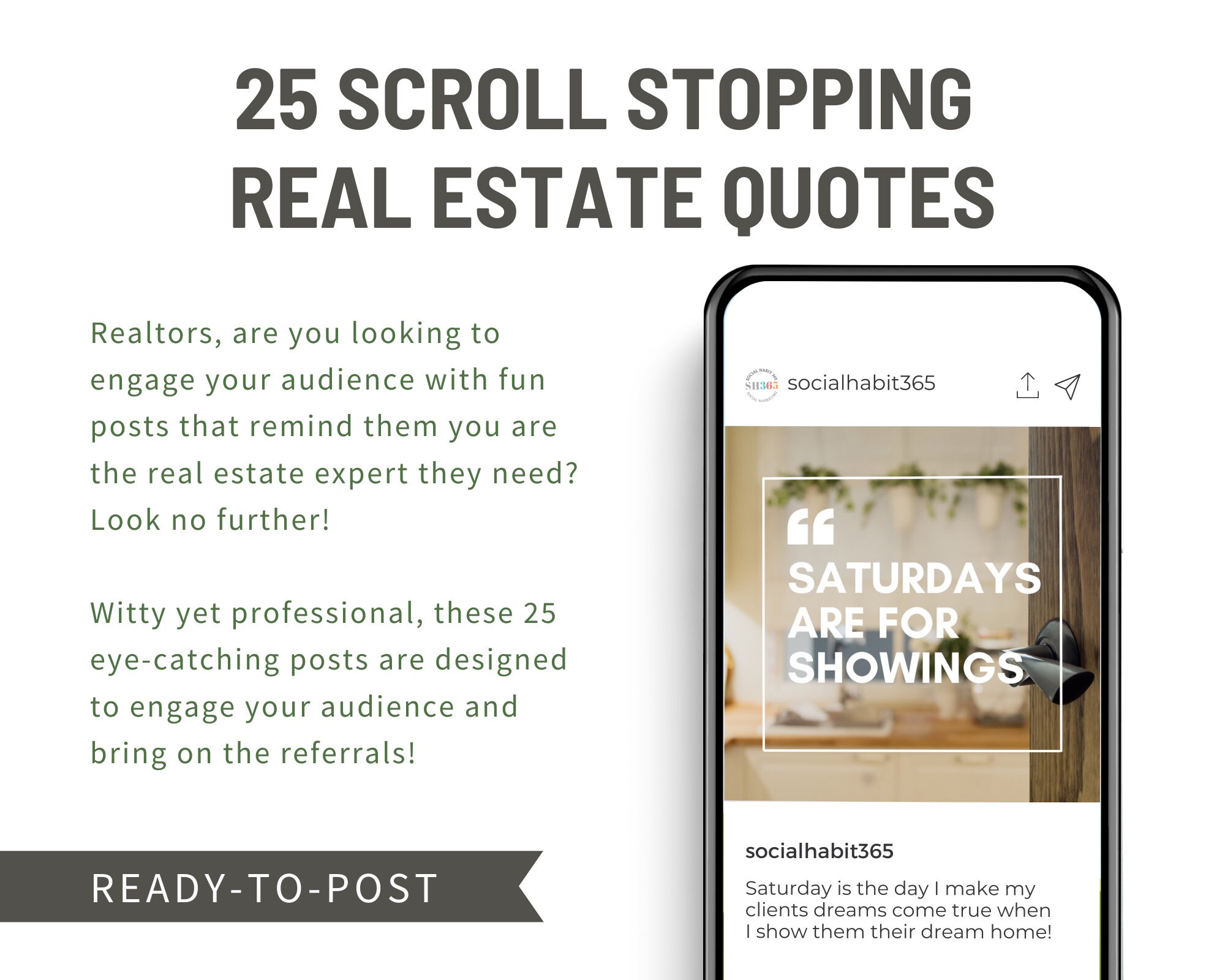 25 Fun & Funny Real Estate Posts Realtor Quotes for Instagram Etsy