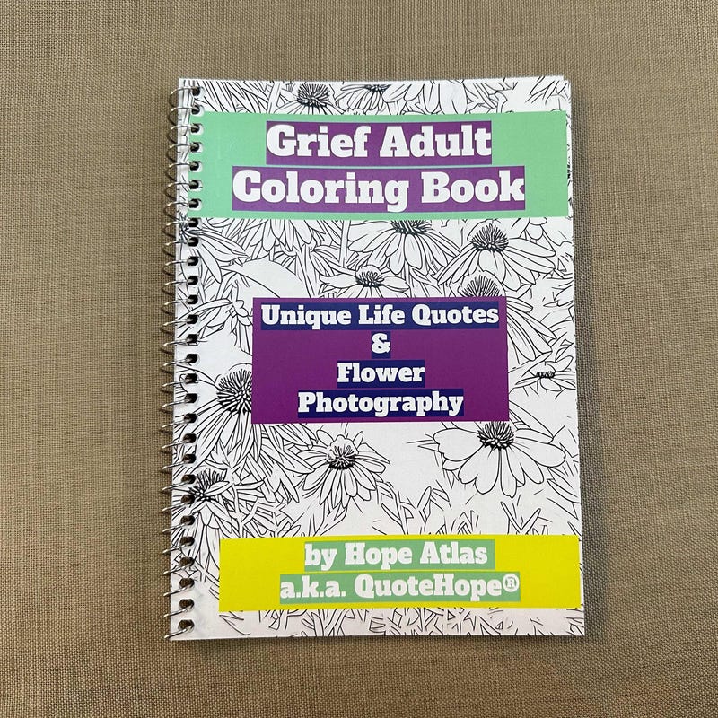 Coloring Books Grief - Etsy