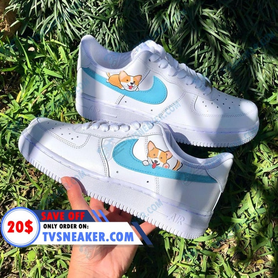 Dog Air Force 1 Custom Shoes Paint Shoes Custom Etsy