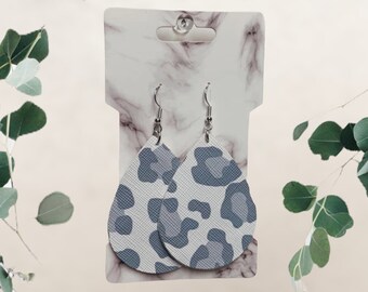 Faux Leather Earrings
