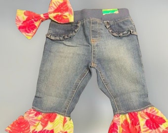 Girls Bell Bottom Jeans