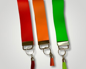 Faux Leather Wristlet