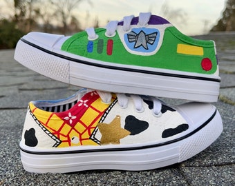 Toy Story Themed Hand Painted Shoes Kids