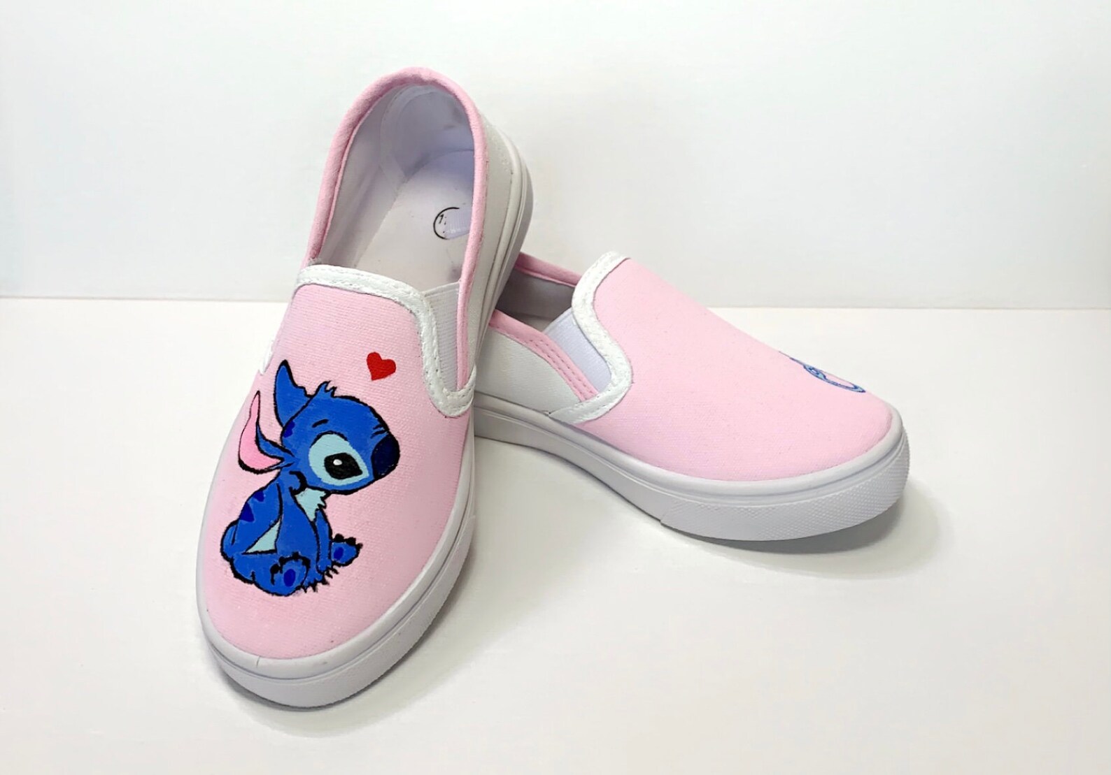 Stitch Hand Painted Canvas Shoes Kids - Etsy