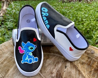 Stitch Hand Painted Shoes | Kids Shoes