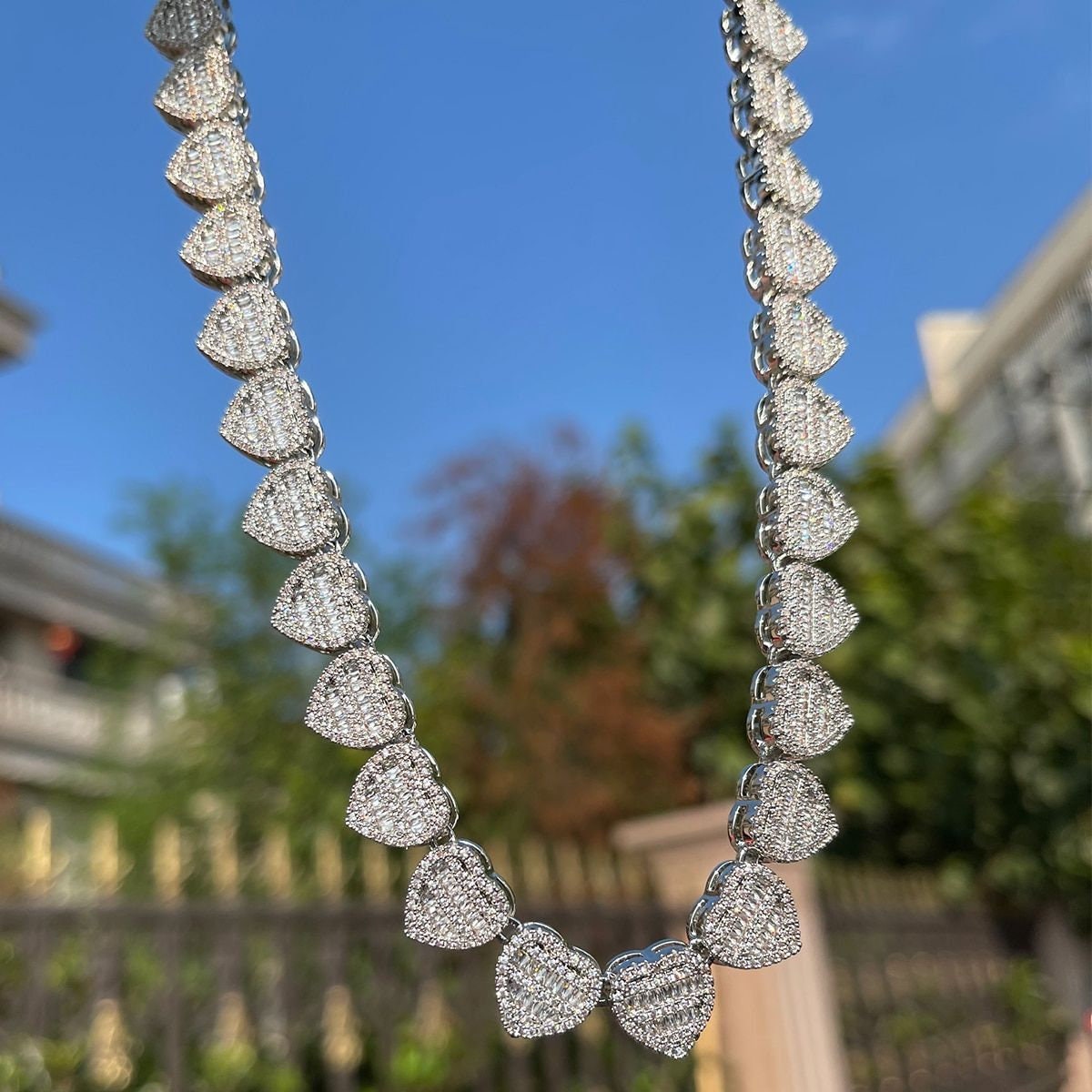 Bust down tennis chain deals