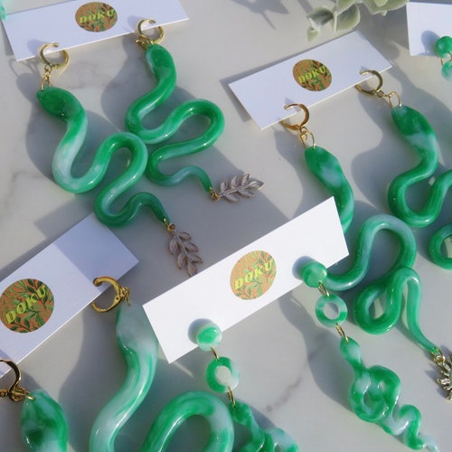 Valarie (long Studs) // polymer clay earrings shops