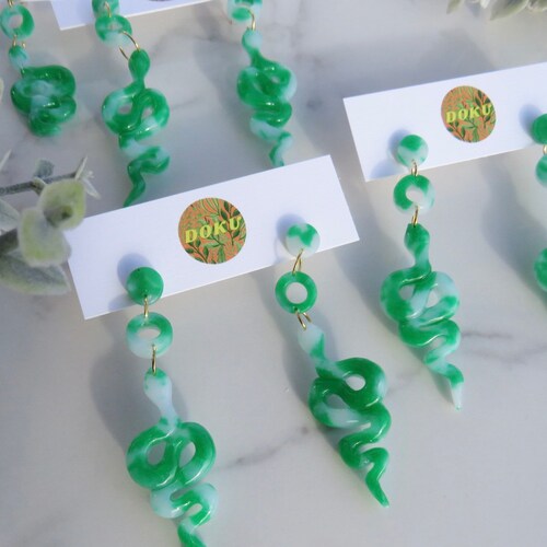 Valarie (long Studs) // polymer clay earrings shops