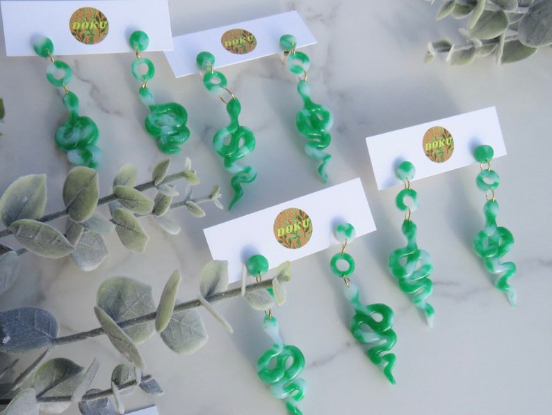 Valarie (long Studs) // polymer clay earrings shops