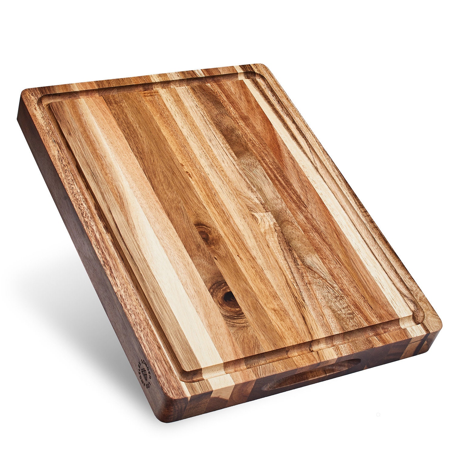 Sonder Los Angeles, XXL Thick Edge Grain Teak Wood Cutting Board for  Kitchen with Juice Groove, 23x17x1.5 Charcuterie Wooden Board in Large  (Gift Box