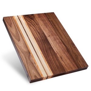 Motley | Walnut, Cherry, Maple Wood Cutting Board (17x13x1.1 in) | GIFT BOX Included