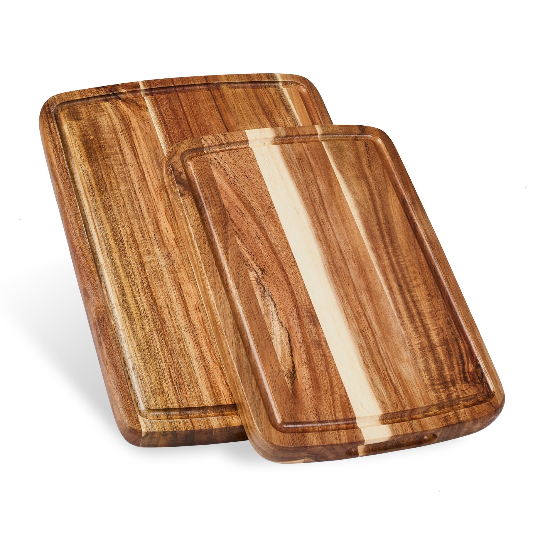 Mountain Woods Brown Extra Large Organic End-Grain Hardwood Acacia Cutting  Board w/ Juice groove - 19