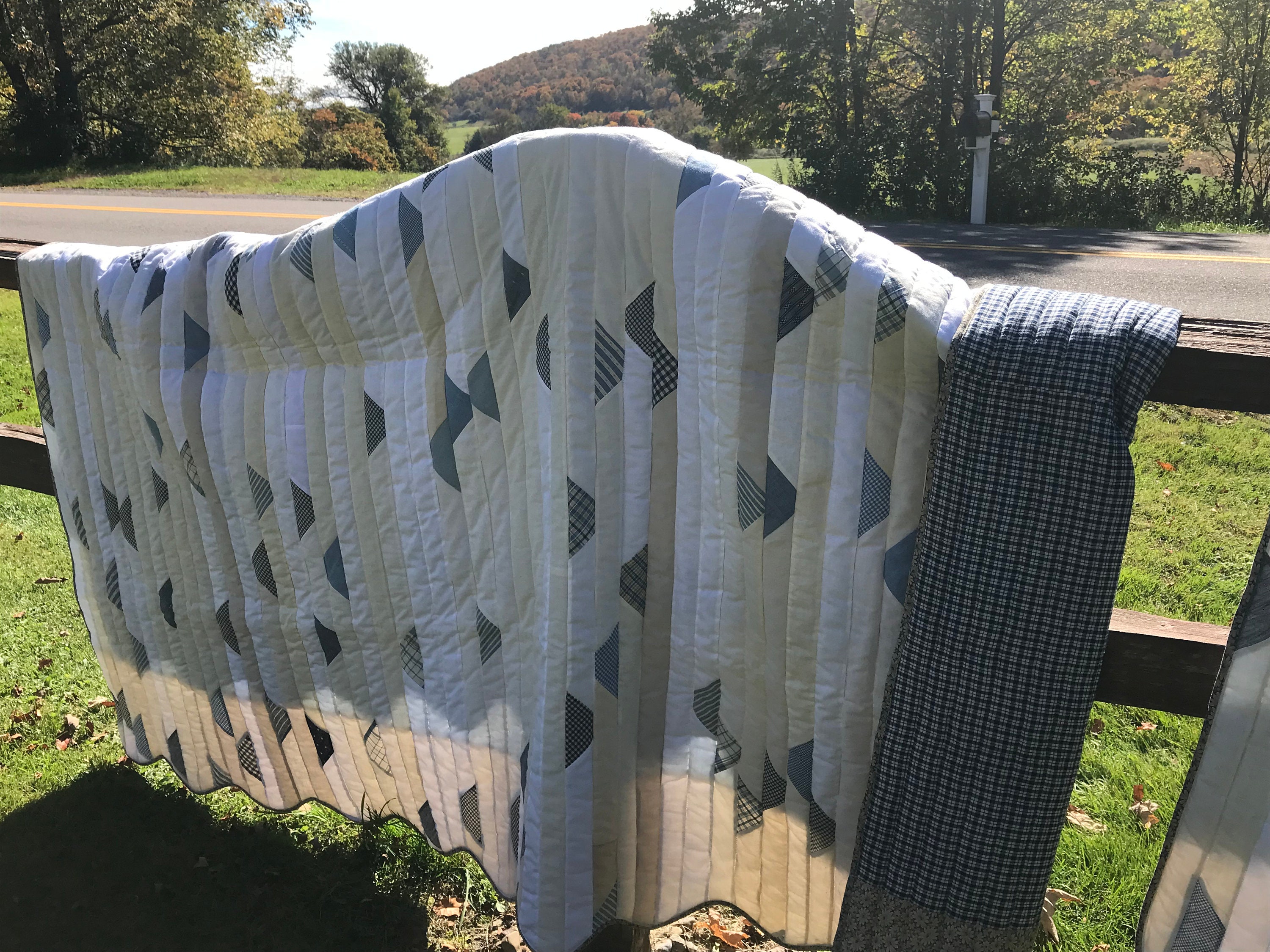 A Pair of Twin Quilts, Antique, Twin Quilt, Bedding, Blanket, Comforter