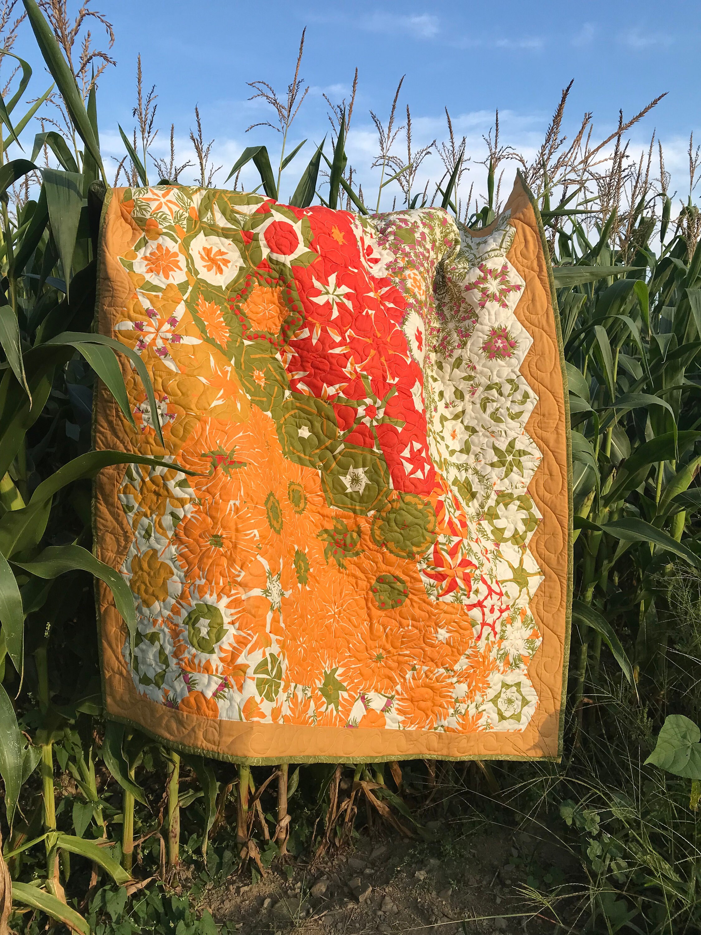 Hexagons Lap Robe Chair Quilt One Block Wonder Matching Etsy