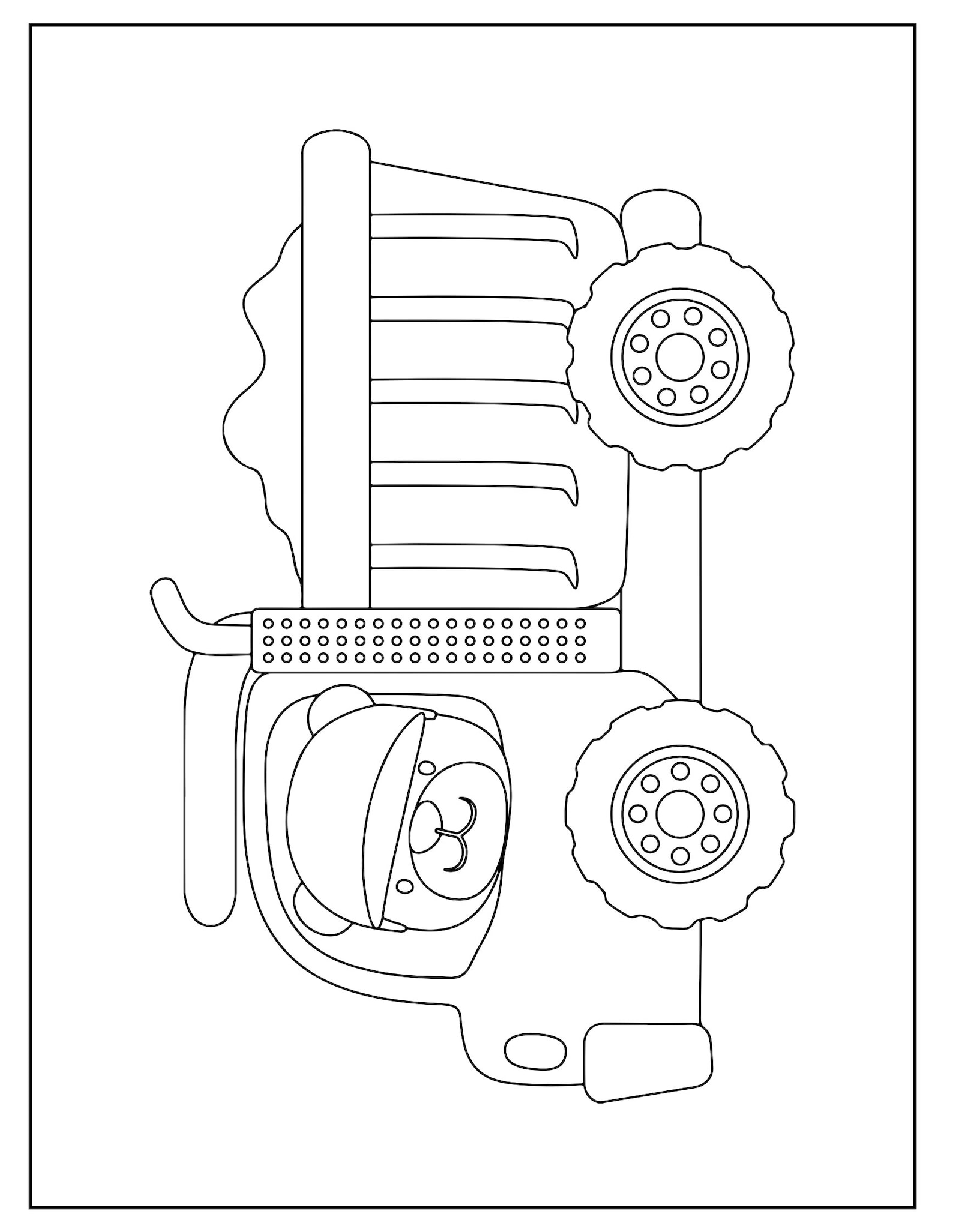Construction Vehicles Coloring Book - Etsy